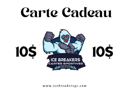 Carte-cadeau Ice Breakers Cartes sportives Québec